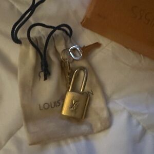 Louis Vuitton Gold Padlock with 2 Keys